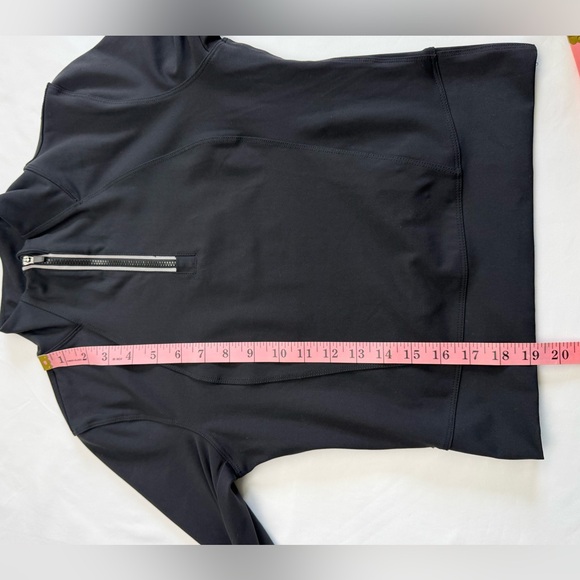 90 Degree By Reflex Cropped Athletic Top S Black Thumbhole Workout Jacket - Picture 11 of 11